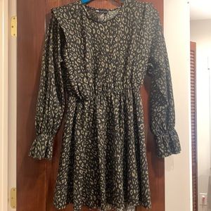Zara leopard dress